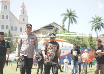 Jaga Stabilitas Kamtibmas, Wali Kota Tasming Hamid dan Kapolres Patroli Udara di Parepare