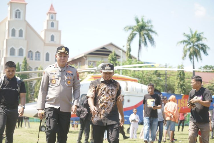 Jaga Stabilitas Kamtibmas, Wali Kota Tasming Hamid dan Kapolres Patroli Udara di Parepare