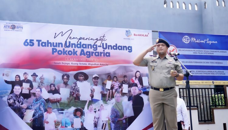 Kantor Pertanahan Parepare Laksanakan Upacara Peringatan Hari Ulang Tahun UUPA ke-65