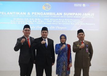 Kepala Pertanahan Parepare Lantik Dua PPAT dan PPATs Baru, Ingatkan Menyesuaikan Diri dengan Perkembangan Regulasi