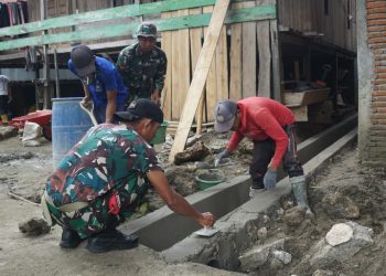 Satgas TMMD Kodim 1401/Majene Bangun Drainase yang Jadi Kebutuhan Warga Desa Pamboborang