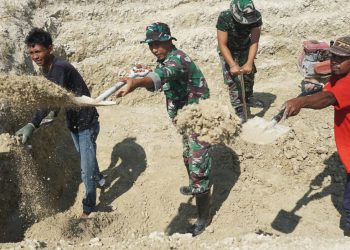 Kodim 1401/Majene Dorong Kemandirian Petani Bawang Merah, Bangun Embung di Puncak Pamboborang