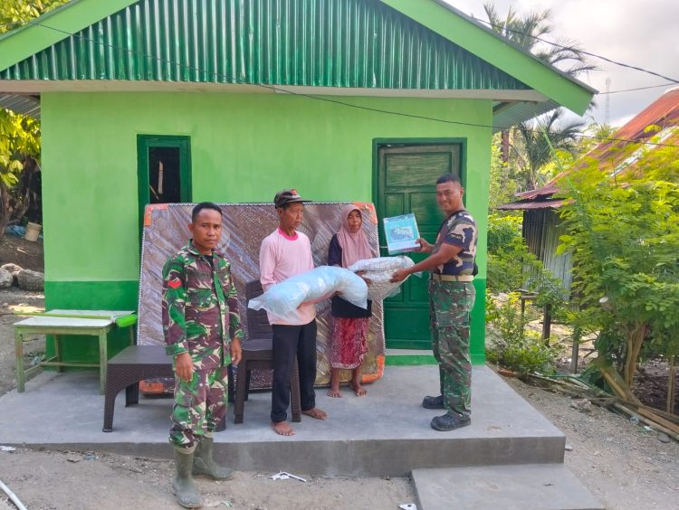 Satgas TMMD Kodim 1401/Majene Kebut Pembangunan Talud, Rumah Baru Sayaeni Lengkap dengan Perabot