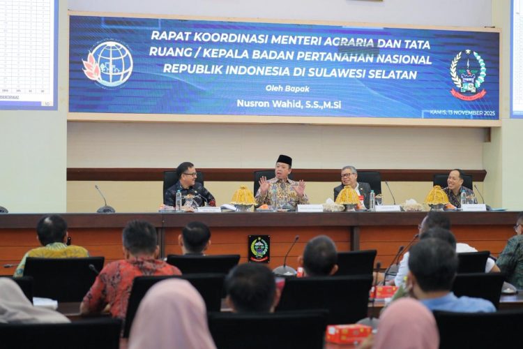 Menteri Nusron Pimpin Rakor, Perkuat Sinergi Pusat dan Daerah Selesaikan Persoalan Pertanahan