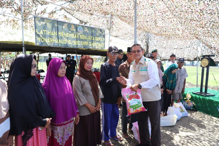 PLN UP3 Parepare Salurkan Sembako di Kegiatan Latihan Menembak Senjata Berat Yon Arhanud 16, Harap Sinergi Terus Berlanjut