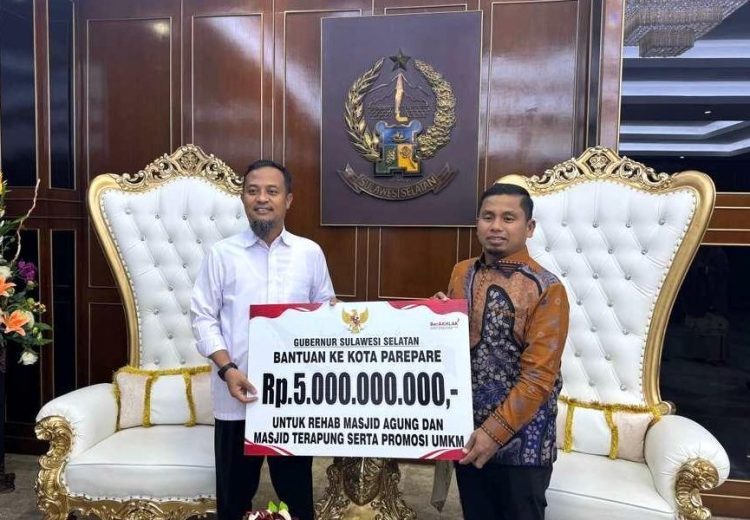 Pemprov Sulsel Kucurkan Bantuan Rp5 Miliar untuk Parepare