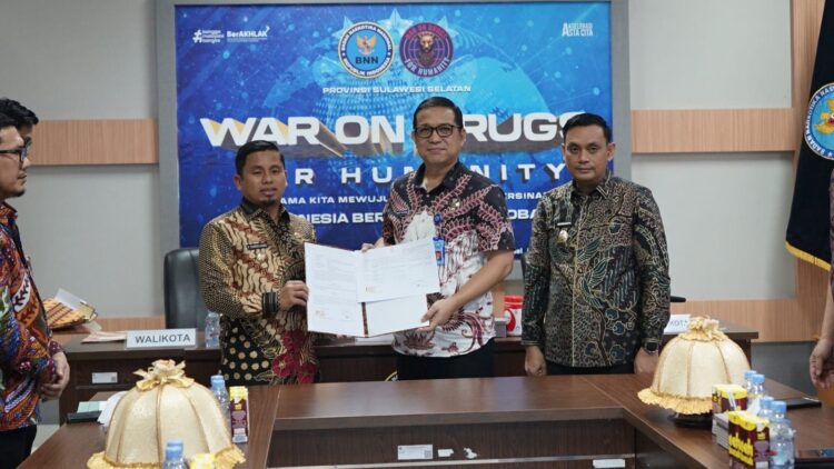 Pemkot Parepare dan BNN Sulsel Teken Hibah, Persiapan Pembentukan BNN Kota Parepare Dimatangkan
