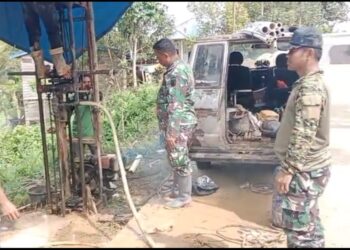 Titik Ketiga Manunggal Air TMMD Kodim 1402/Polman Temukan Sumber Air Bersih