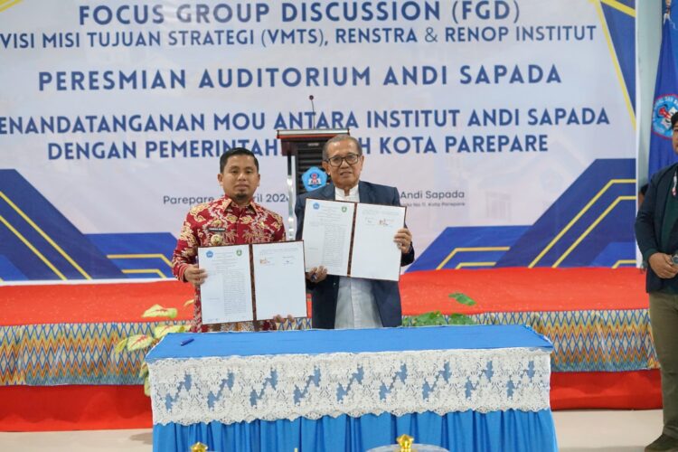 Institut Andi Sapada dan Pemkot Parepare Tanda Tangan MoU