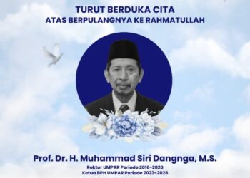Tasming Hamid Sampaikan Duka Mendalam atas Wafatnya Prof Muhammad Siri Dangnga