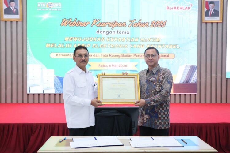 Kementerian ATR/BPN Raih Penghargaan dari ANRI