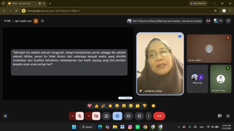 Majelis Walidain SD Hafidz Al Qur’bah Tekankan Peran Orang Tua dalam Membersamai Anak Menghafal Al-Qur’an