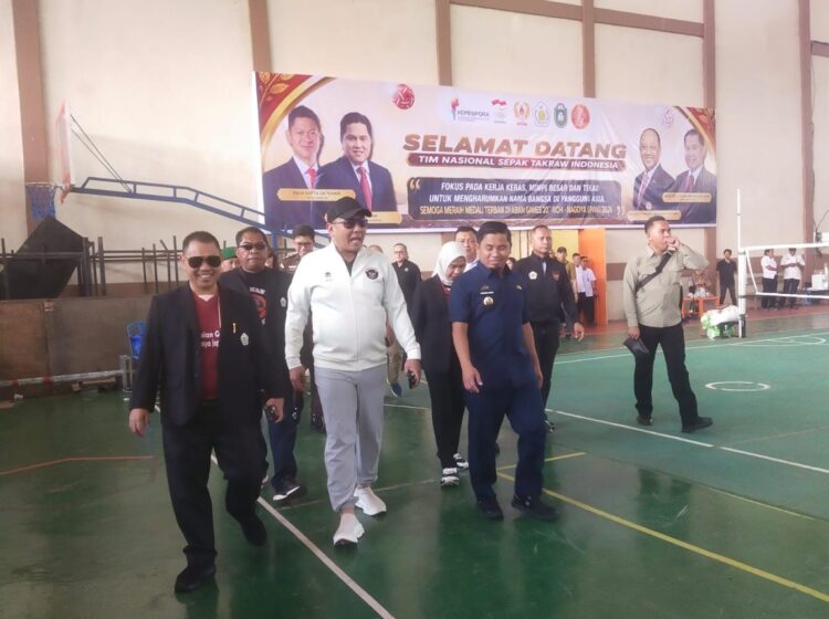Wali Kota Parepare Dampingi CDM Asian Games Tinjau Kesiapan Atlet Takraw
