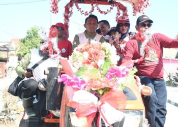Semarak HUT RI, Ratusan Alsintan Penuhi Jalanan Sidrap