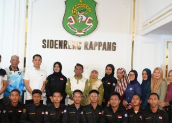 Tim Pagnosa SMADA Temu Bupati dan Wakil Bupati Sidrap Jelang Wakili Sidrap dan Sulsel di Lomba LKBB Tingkat Nasional