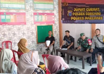 Jumat Curhat Polsek Soreang bersama warga Kelurahan Lakessi Parepare