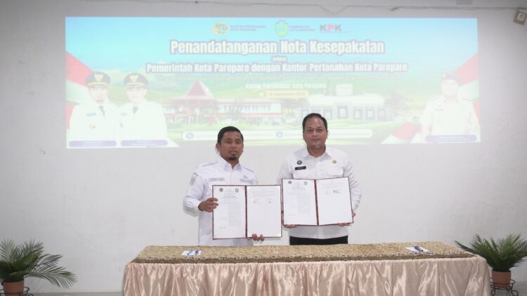 Perkuat Layanan Pertanahan dan Aset Daerah, Pemkot Parepare dan BPN Tekan Nota Kesepakatan
