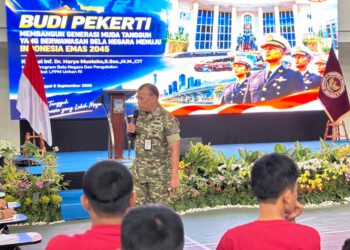 Di Hadapan 150 Kadet, Kolonel Haryo Mustoko Tegaskan Bela Negara Tak Harus Angkat Senjata