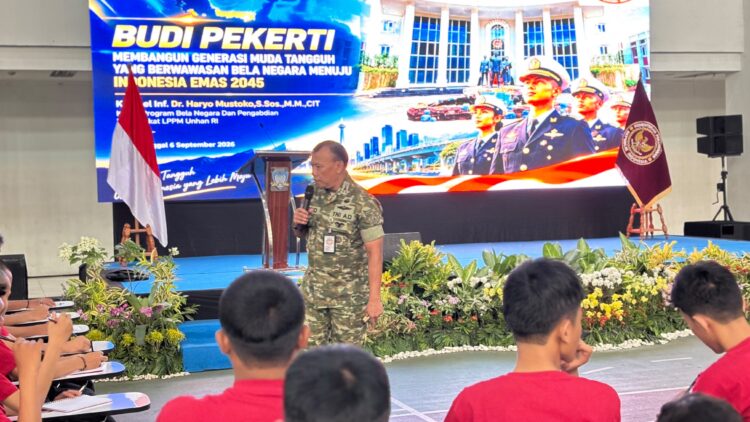 Di Hadapan 150 Kadet, Kolonel Haryo Mustoko Tegaskan Bela Negara Tak Harus Angkat Senjata