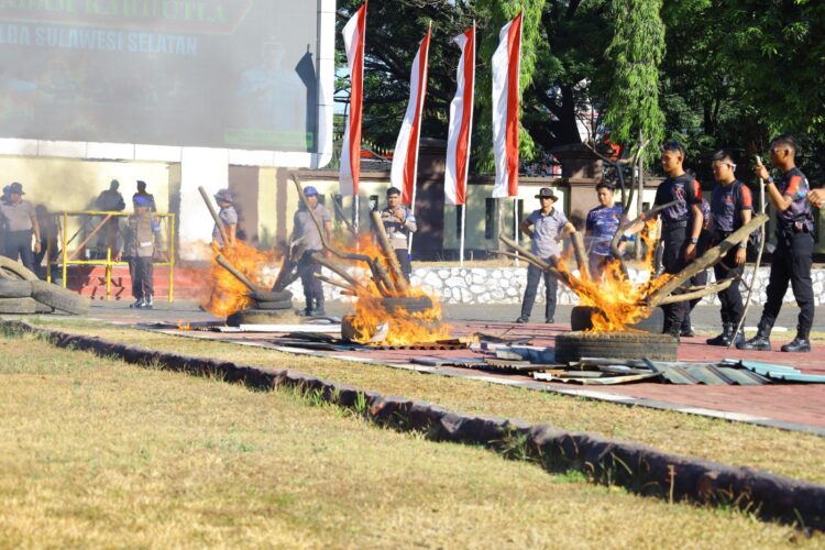 Skill Challenge Pemadam Karhutla Polda Sulsel