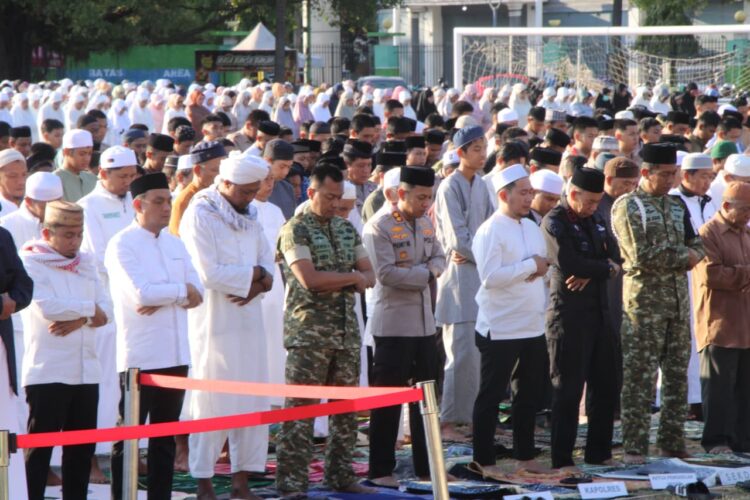 Kapolres Parepare menghadiri Shalat Istisqa bersama Pemkot Parepare