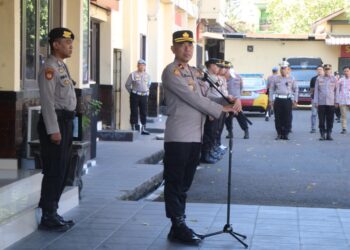 Apel Siaga Polres Parepare untuk menjaga keamanan pertandingan