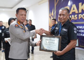 Polres Parepare raih Juara 2 kategori Mitra Kerja Rakernis Bidhumas Polda Sulsel 2026